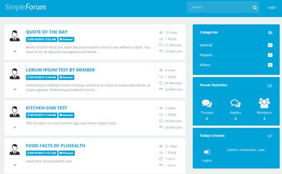 Simple Forum Forum Software