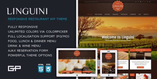 WordPress restaurant Theme