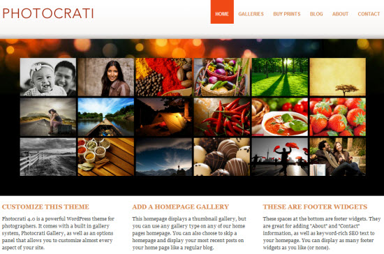 Photocrati WordPress Photography Theme