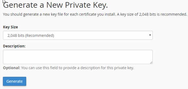 Generate a New Private Key