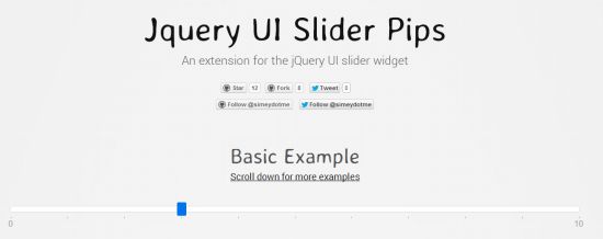 jQuery Range Slider