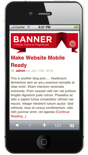 Mobile Website