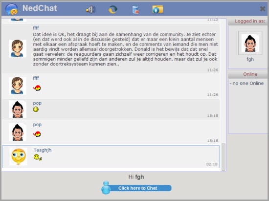 Online chat php