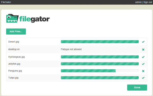 File Management and Uploader PHP Script FileGator