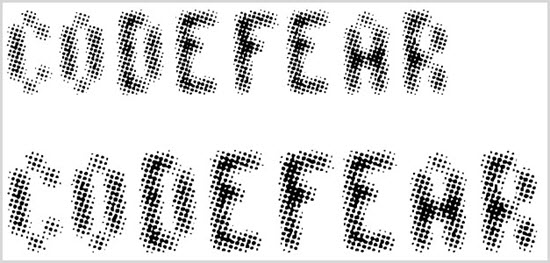 Distorted Fonts