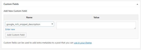 WordPress custom fields