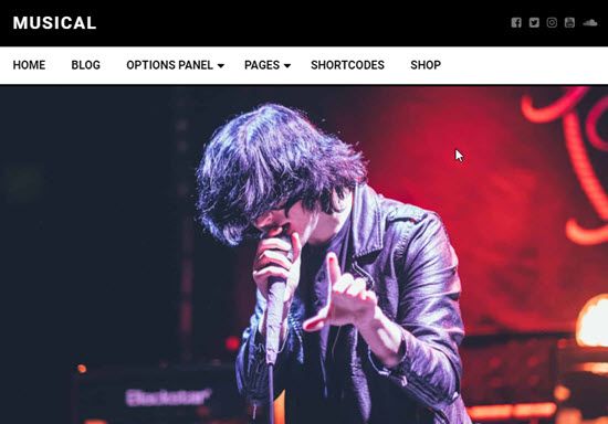 Musical Free WordPress Themes