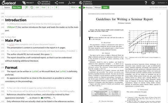 Overleaf LaTeX Editors