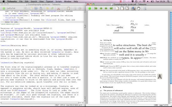 TeXworks LaTeX Editors